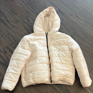 Wild Fable Cream Puffer Jacket with Hood - size XL